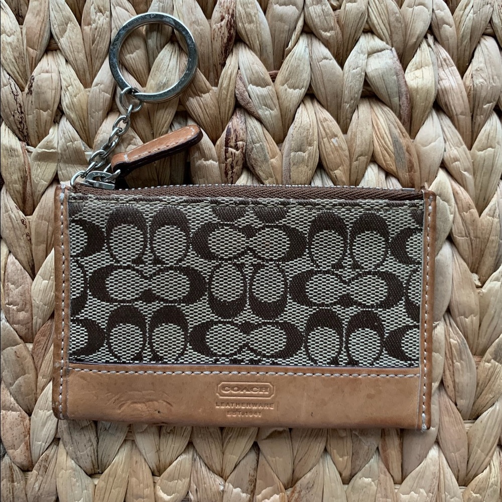 COACH Brown Signature Coinpurse